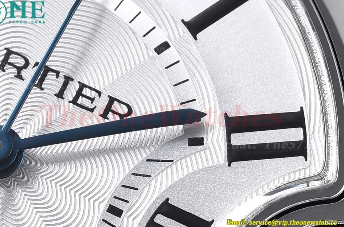 White De V6F Cartier Bleu Ballon 33mm NH05 SS Textured V8 Dial SS 0422